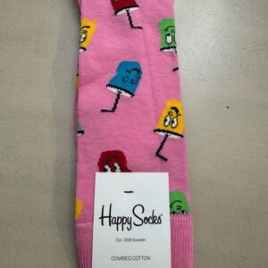 NWT Unisex Pink Socks 🧦 with Sodas 🥤